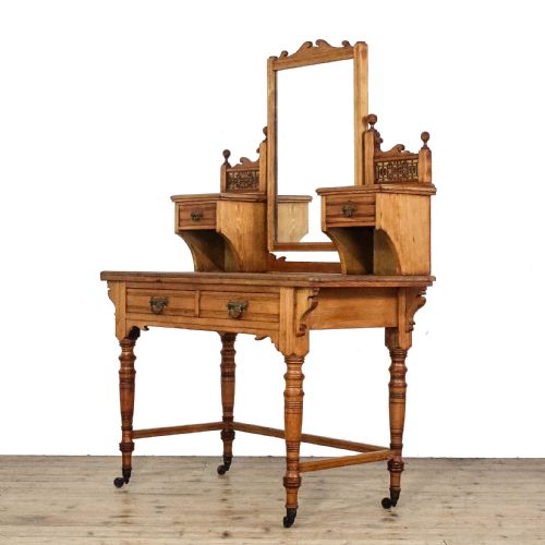 ANTIQUE EDWARDIAN PINE DRESSING TABLE - ADDITIONAL PHOTO 4