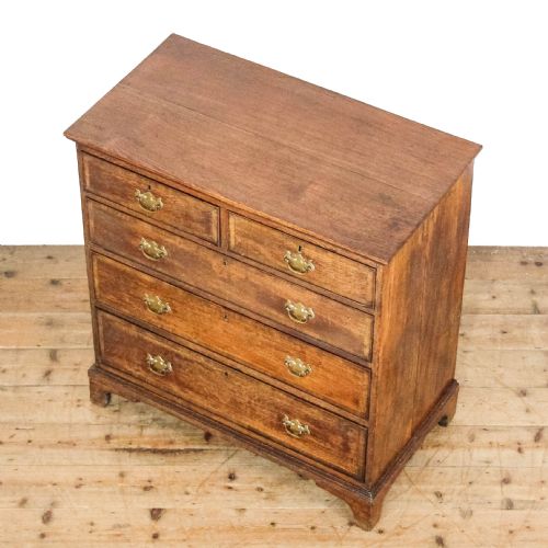 fig 1. Antique 19th Century Oak Chest of Drawers