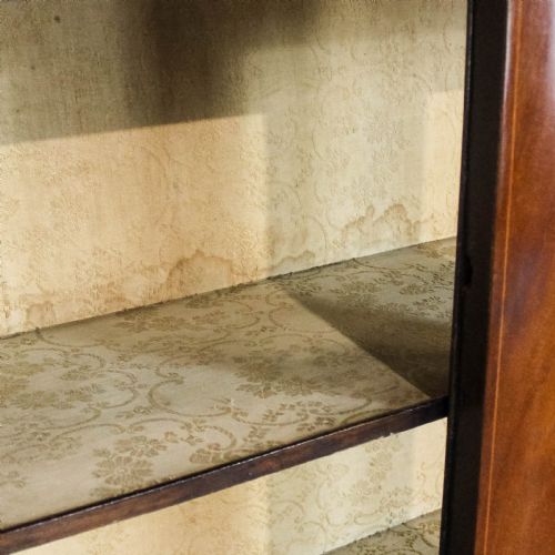 ANTIQUE EDWARDIAN GLASS DISPLAY CABINET - ADDITIONAL PHOTO 4