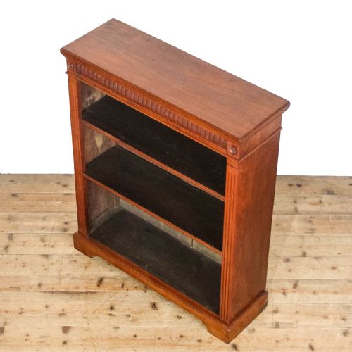 ANTIQUE LATE VICTORIAN WALNUT BOOKCASE - ADDITIONAL PHOTO 2