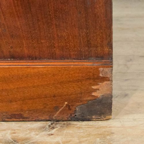 ANTIQUE LATE VICTORIAN WALNUT BOOKCASE - ADDITIONAL PHOTO 4