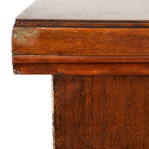 ANTIQUE LATE VICTORIAN WALNUT BOOKCASE - ADDITIONAL PHOTO 8