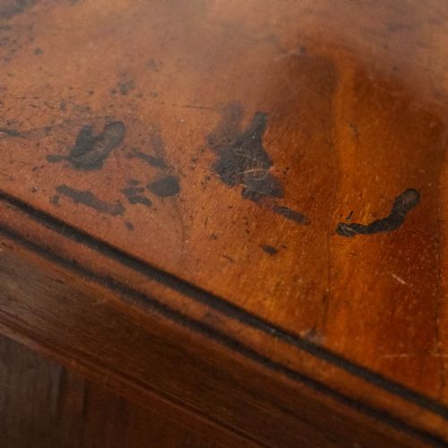 ANTIQUE LATE VICTORIAN WALNUT BOOKCASE - ADDITIONAL PHOTO 10