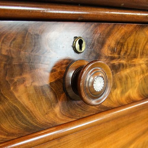 fig 1. Antique Victorian Mahogany Chest of Drawers
