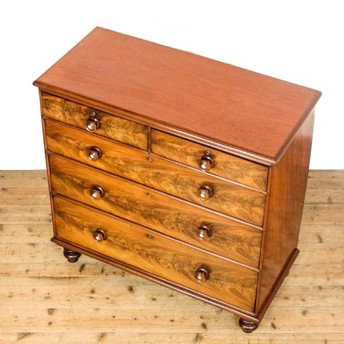 fig 2. Antique Victorian Mahogany Chest of Drawers
