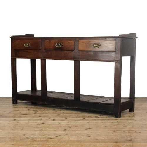 ANTIQUE SOUTH WALES OAK DRESSER BASE - ADDITIONAL PHOTO 1