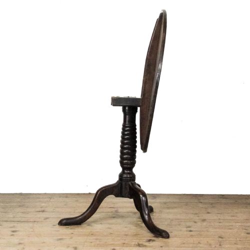 ANTIQUE GEORGIAN OAK TILT TOP TABLE - ADDITIONAL PHOTO 8