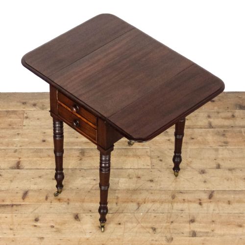 ANTIQUE 19TH CENTURY MAHOGANY WORK TABLE - ADDITIONAL PHOTO 3