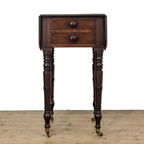 ANTIQUE 19TH CENTURY MAHOGANY WORK TABLE - ADDITIONAL PHOTO 8