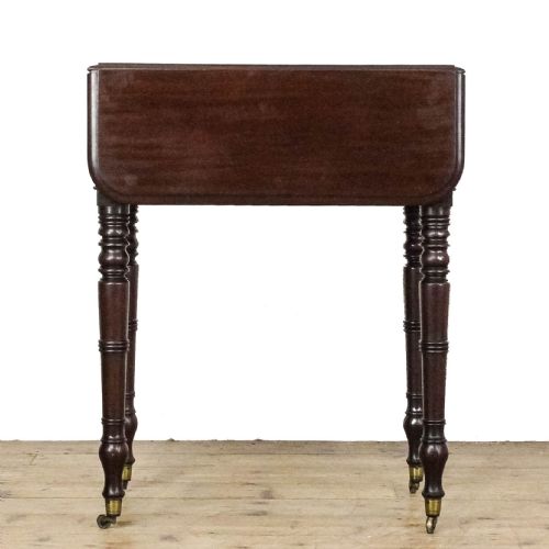 ANTIQUE 19TH CENTURY MAHOGANY WORK TABLE - ADDITIONAL PHOTO 10