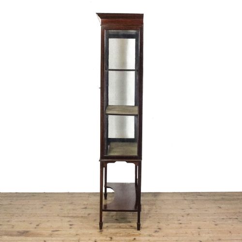 ANTIQUE EDWARDIAN MAHOGANY DISPLAY CABINET - ADDITIONAL PHOTO 2