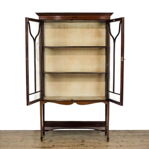 ANTIQUE EDWARDIAN MAHOGANY DISPLAY CABINET - ADDITIONAL PHOTO 5