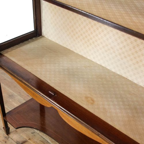 ANTIQUE EDWARDIAN MAHOGANY DISPLAY CABINET - ADDITIONAL PHOTO 7