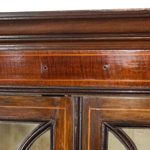 ANTIQUE EDWARDIAN MAHOGANY DISPLAY CABINET - ADDITIONAL PHOTO 8