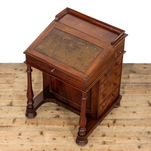 ANTIQUE VICTORIAN MAHOGANY DAVENPORT DESK - ADDITIONAL PHOTO 1