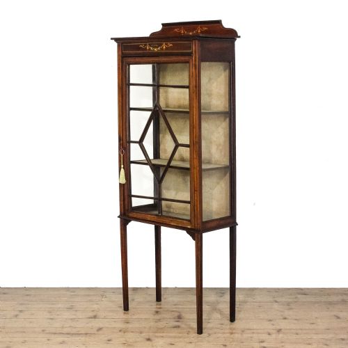 ANTIQUE EDWARDIAN DISPLAY CABINET - ADDITIONAL PHOTO 1