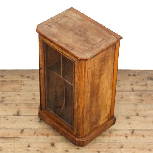 ANTIQUE EDWARDIAN WALNUT MUSIC CABINET - ADDITIONAL PHOTO 6
