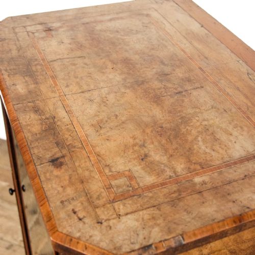 ANTIQUE EDWARDIAN WALNUT MUSIC CABINET - ADDITIONAL PHOTO 12