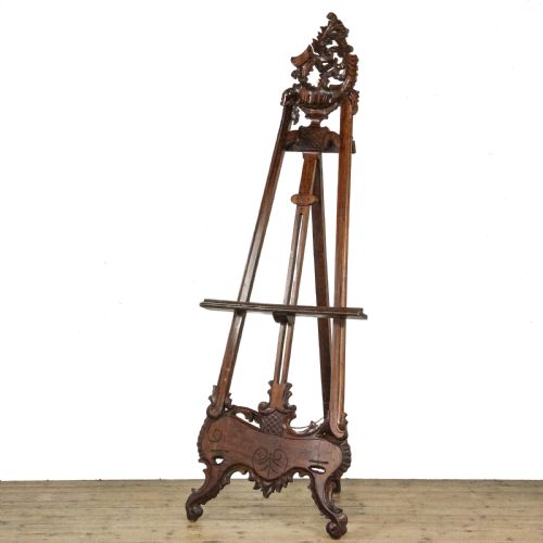 Antique Large Mahogany Easel
