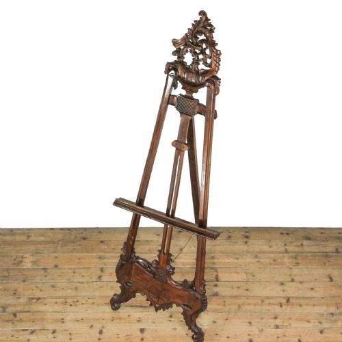 fig 1. Antique Large Mahogany Easel
