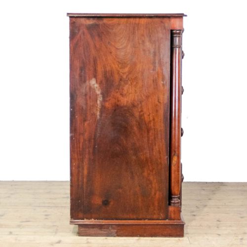 ANTIQUE VICTORIAN LARGE MAHOGANY CHEST OF DRAWERS - ADDITIONAL PHOTO 3