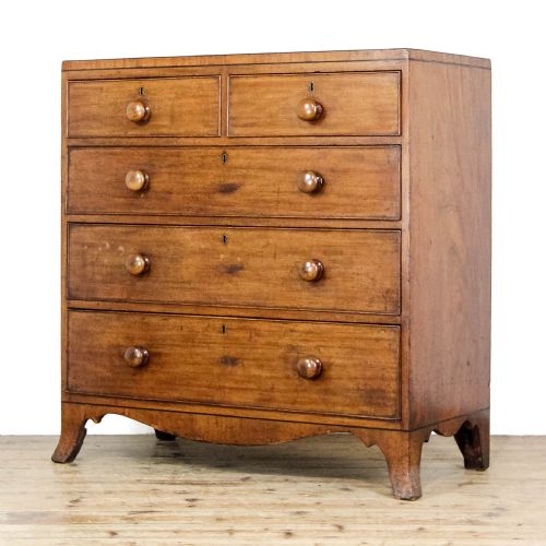 fig 1. Antique Mahogany Chest of Drawers
