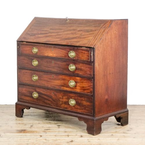 ANTIQUE MAHOGANY BUREAU - ADDITIONAL PHOTO 1