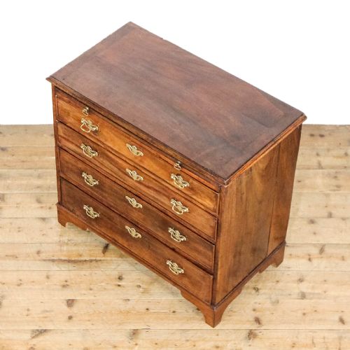 ANTIQUE GEORGIAN MAHOGANY BACHELORS CHEST OF DRAWERS - ADDITIONAL PHOTO 2