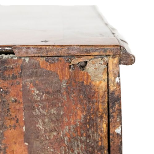 ANTIQUE GEORGIAN MAHOGANY BACHELORS CHEST OF DRAWERS - ADDITIONAL PHOTO 6