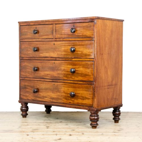 fig 1. Antique 19th Century Mahogany Chest of Drawers