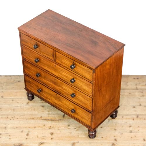fig 2. Antique 19th Century Mahogany Chest of Drawers