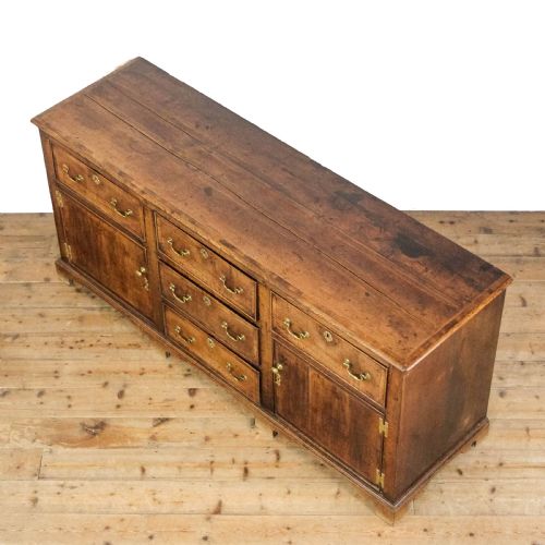 fig 1. Antique George III Oak Dresser Base