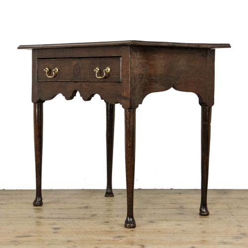fig 1. Antique Georgian Oak Lowboy Side Table