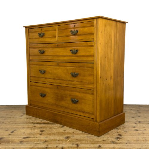 ANTIQUE EDWARDIAN SATINWOOD CHEST OF DRAWERS - ADDITIONAL PHOTO 1