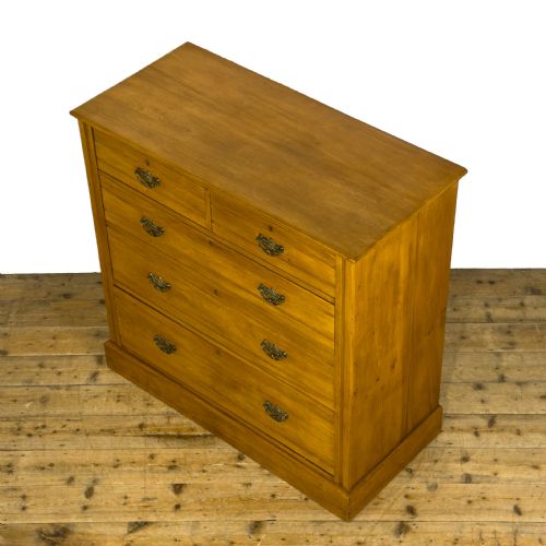 ANTIQUE EDWARDIAN SATINWOOD CHEST OF DRAWERS - ADDITIONAL PHOTO 3