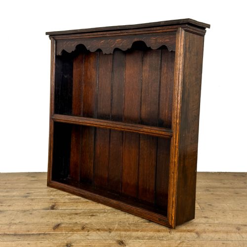 ANTIQUE OAK WALL HANGING SHELVES - ADDITIONAL PHOTO 1