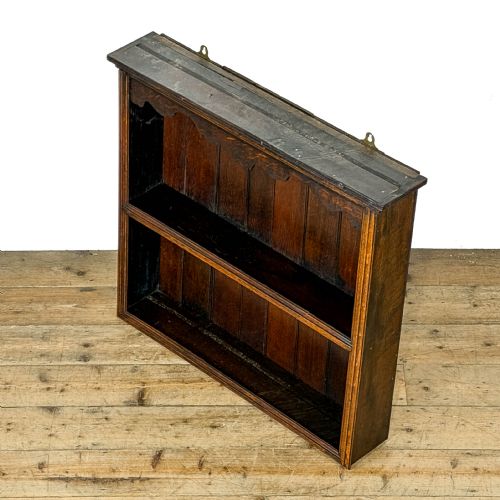 ANTIQUE OAK WALL HANGING SHELVES - ADDITIONAL PHOTO 2