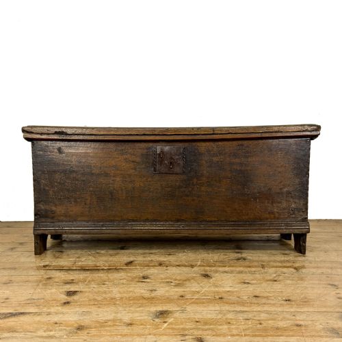 Antique 17th Century Oak Six Plank Chest
