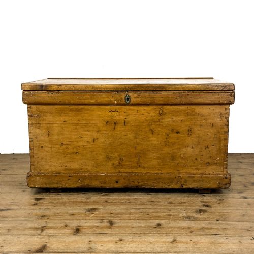 Antique Victorian Pine Trunk
