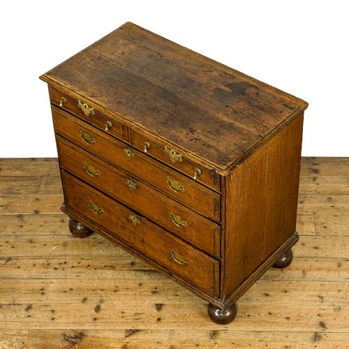 ANTIQUE 18TH CENTURY OAK CHEST OF DRAWERS - ADDITIONAL PHOTO 2