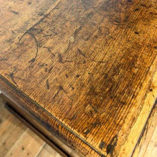 ANTIQUE 18TH CENTURY OAK CHEST OF DRAWERS - ADDITIONAL PHOTO 13