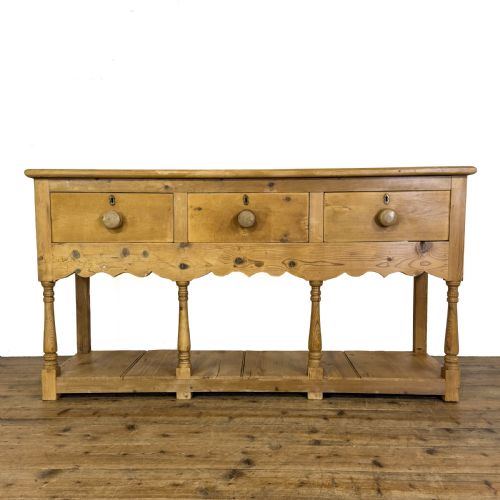 Antique 19th Century Pine Dresser Base 
