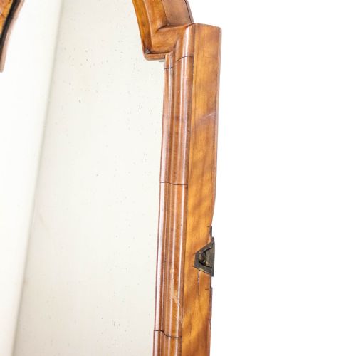 ANTIQUE WALNUT WALL MIRROR - ADDITIONAL PHOTO 2