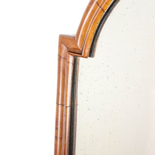ANTIQUE WALNUT WALL MIRROR - ADDITIONAL PHOTO 3