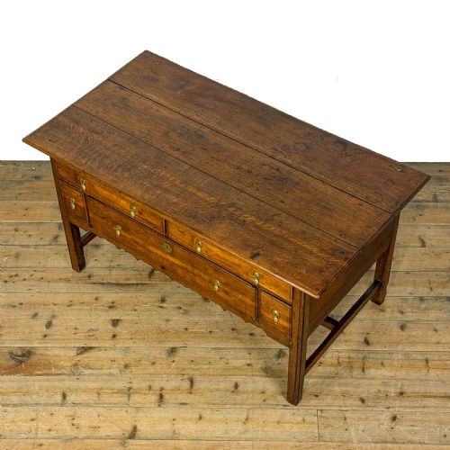 ANTIQUE OAK SERVING TABLE - ADDITIONAL PHOTO 2