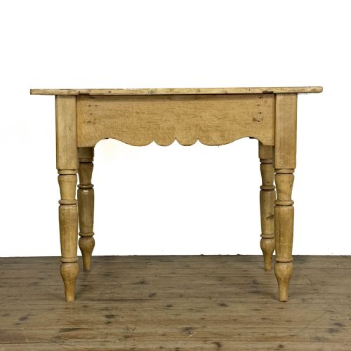 ANTIQUE SMALL PINE KITCHEN TABLE - ADDITIONAL PHOTO 3