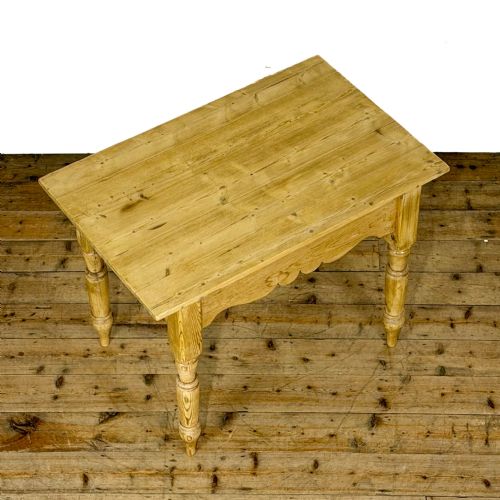 ANTIQUE SMALL PINE KITCHEN TABLE - ADDITIONAL PHOTO 6