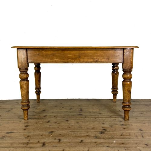 fig 1. Antique Victorian Pine Kitchen Table
