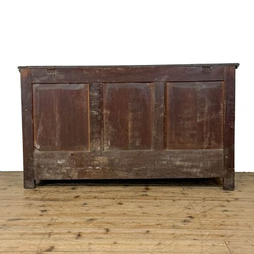 ANTIQUE LARGE OAK MULE CHEST - ADDITIONAL PHOTO 6