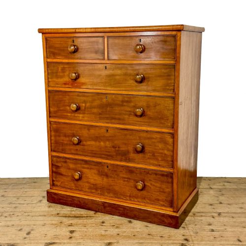 ANTIQUE VICTORIAN MAHOGANY CHEST OF DRAWERS - ADDITIONAL PHOTO 1